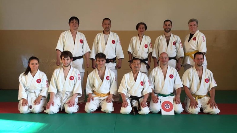 Tým Hiko-ryu z Japonska v Praze, červen 2018