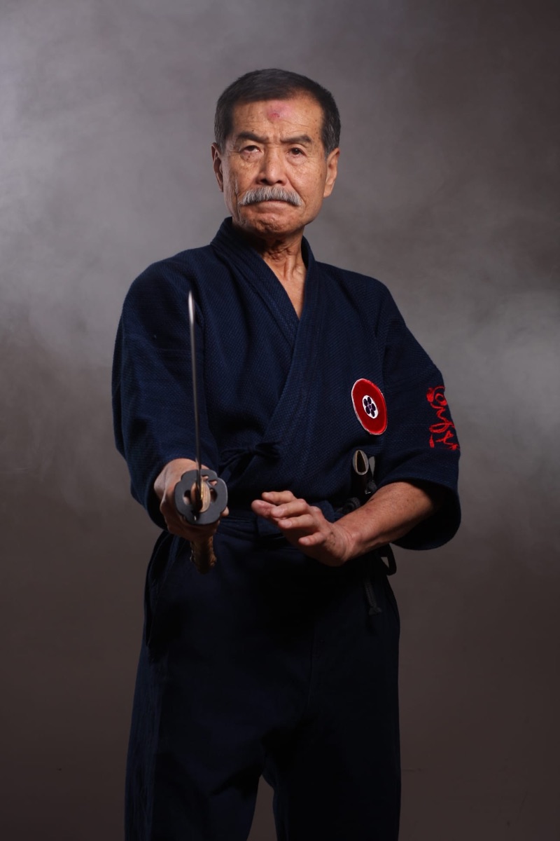 Velmistr Koshiro Tanaka na tréninku Hiko-ryu Taijutsu